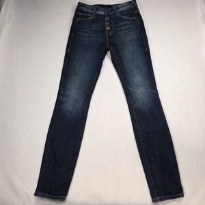 True Religion Jeans Womens 25 Blue Halle High Rise Super Skinny